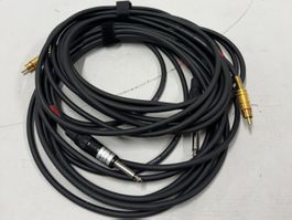 2x Neutrik Kabel Kinke 6.3mm Mono M auf Chinch M 5m (A339)