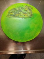 Drehteller 40cm , handbemalt inkl. 6 Glasschalen