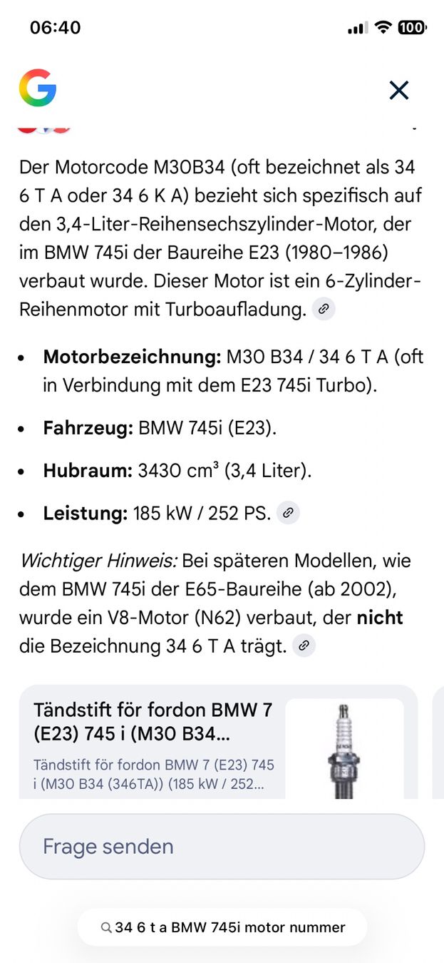BMW Motori: Bmw 745 Turbo Motor – Usato da Rümlang venduto da Kumi52 2
