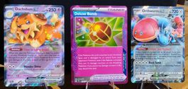 🇬🇧 Pokémon Lot SCR 2 EX + Ace Dachsbun ab 1.-