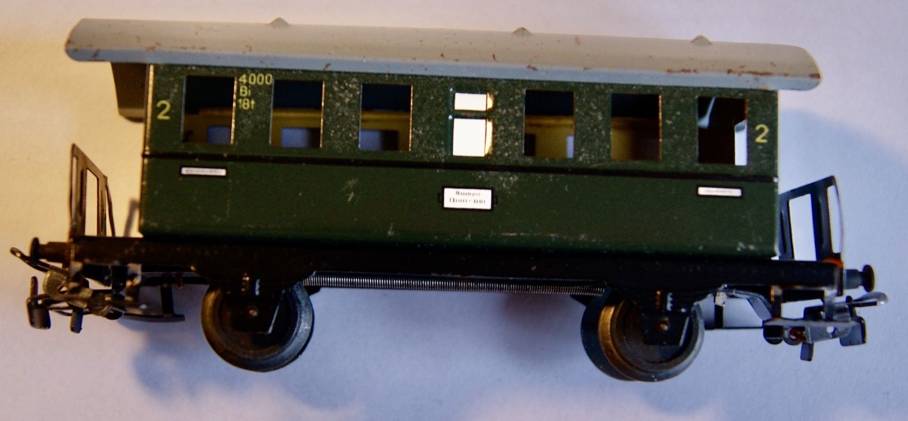 Märklin Modelleisenbahnen: 4 Wagons Marklin 4000.5, Bi 18t, 1958 – Gebraucht aus Morrens VD von alain50 4