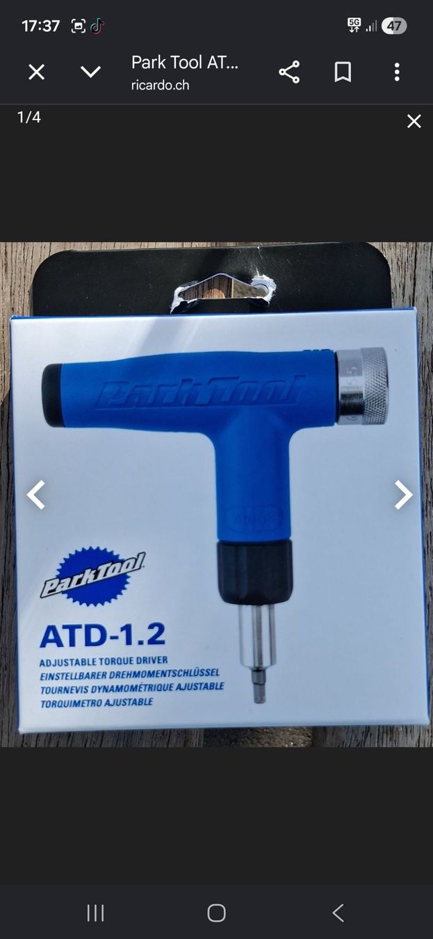 Park Tool Tutti gli attrezzi: Chiave dinamometrica Park Tool ATD-1.2 nuova – Nuovo e nell'imballaggio originale da Jona venduto da MirkoAltad
