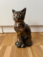 Vintage Keramik Katzenstatue Katze 17 cm Top Zustand
