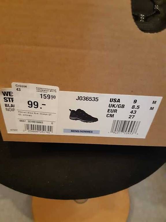 Merrell Scarpe da uomo: Wanderschuh Merell West Rim Stretch GT – Nuovo (secondo la descrizione) da Wettingen venduto da Bakana