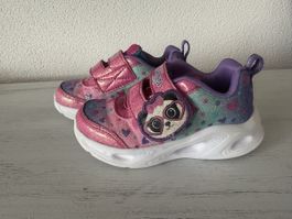 Leuchtende Skechers Sneakers Gr. 24, pink, glitzer, 💖💖