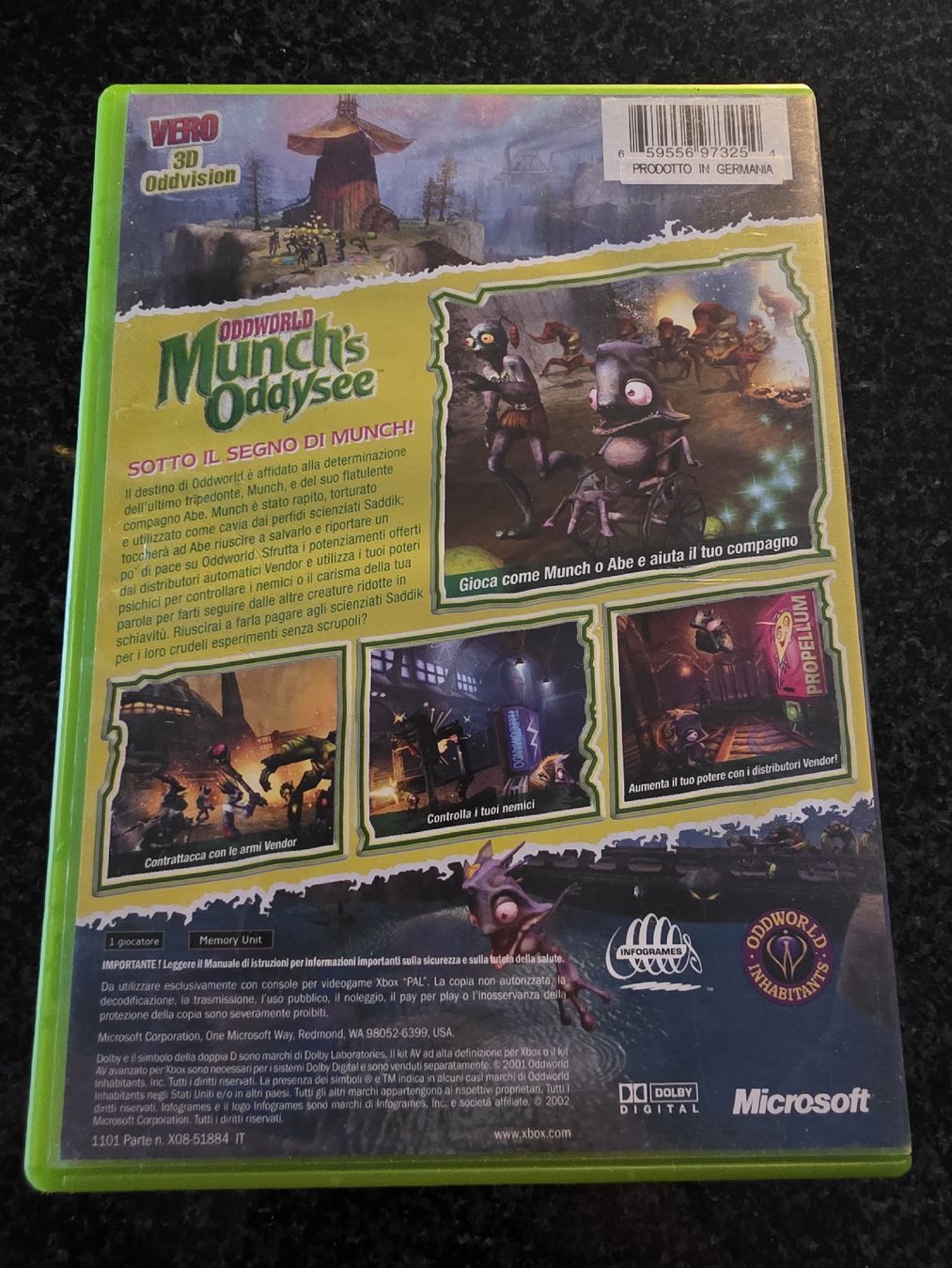 Jeux: Oddworld Munch's Odyssee Xbox – D'occasion à Chavornay par Crash37 1