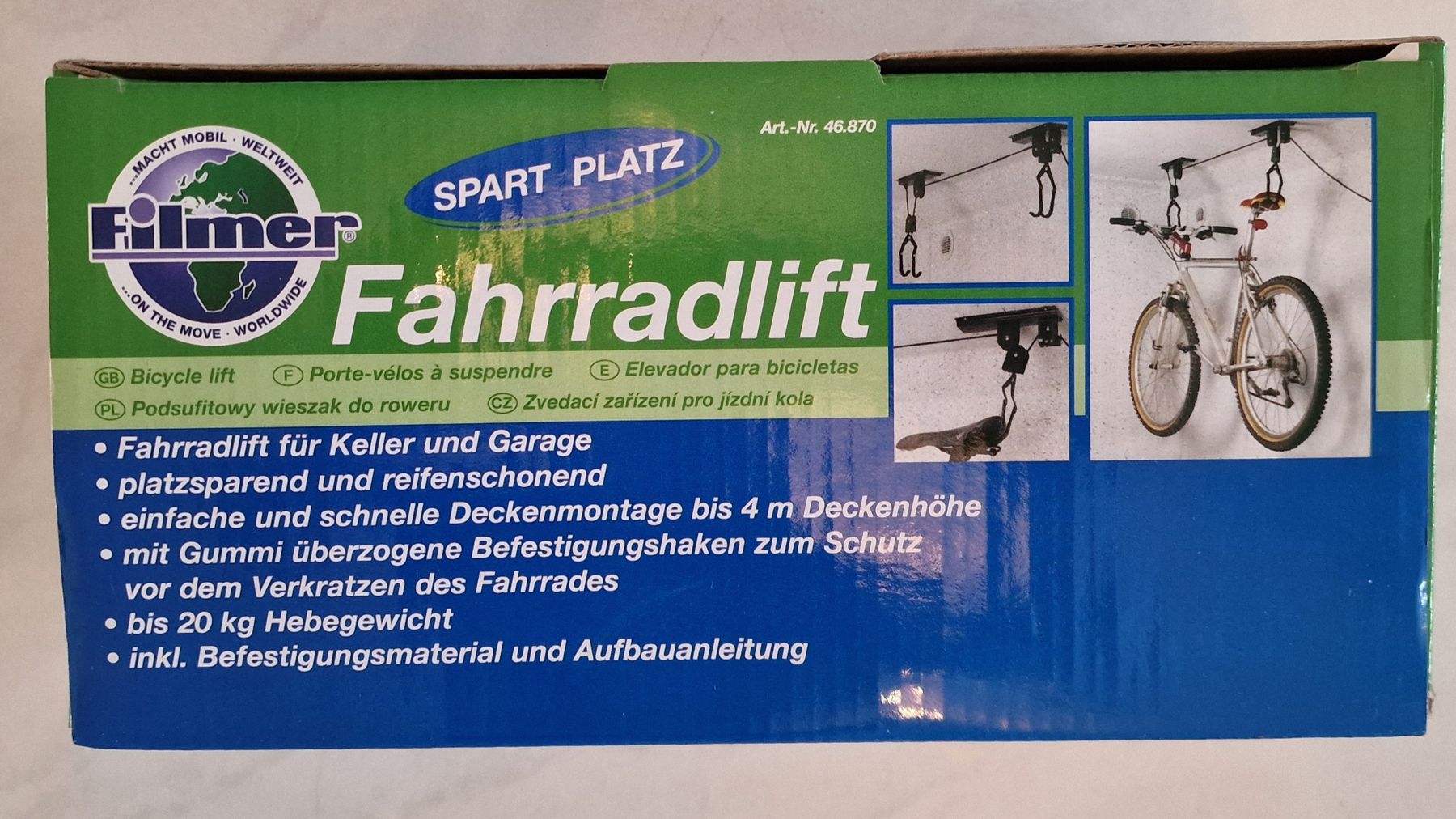 Wandhalterungen: Fahrradlift – Neu und originalverpackt aus Sursee von AMO-Sports