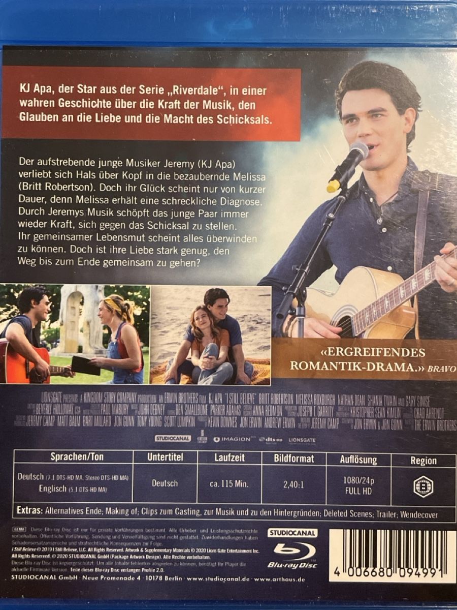 Tutti i DVDs: I Still Believe (2020) – Nuovo (secondo la descrizione) da Waldenburg venduto da Gonzo8 1