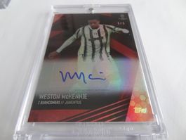 topps Juventus Team Set Weston McKennie Auto 5/5 + Bonus