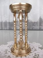 Alte Messing Skulptur*SANDUHR*knapp 5 Minuten Durchlaufzeit