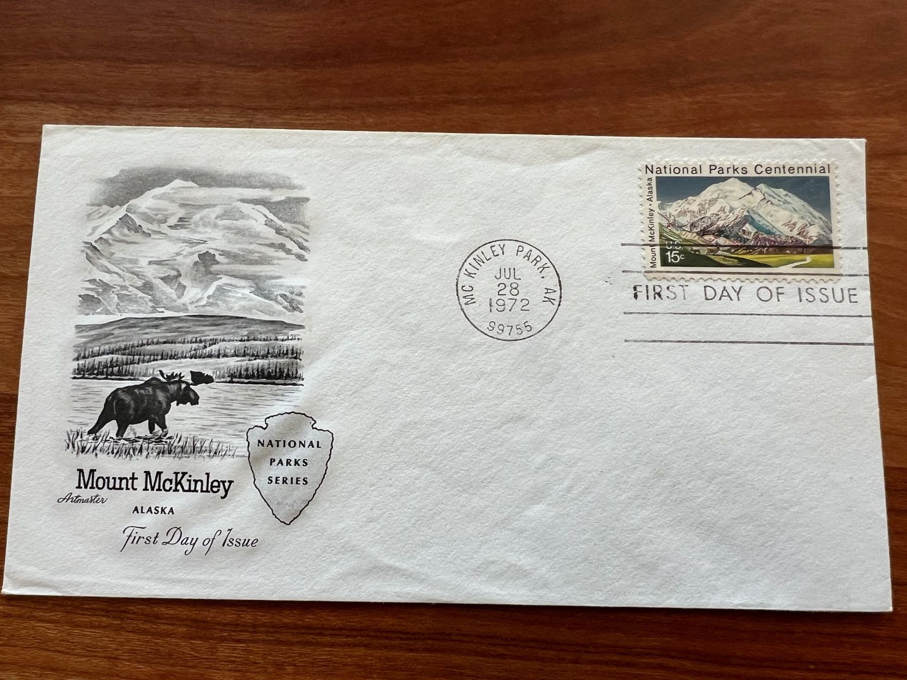 Tutti i francobolli: Mount Kinleyl FDC Brief 1972 (E1661) – Usato da Hinwil venduto da Sidi4