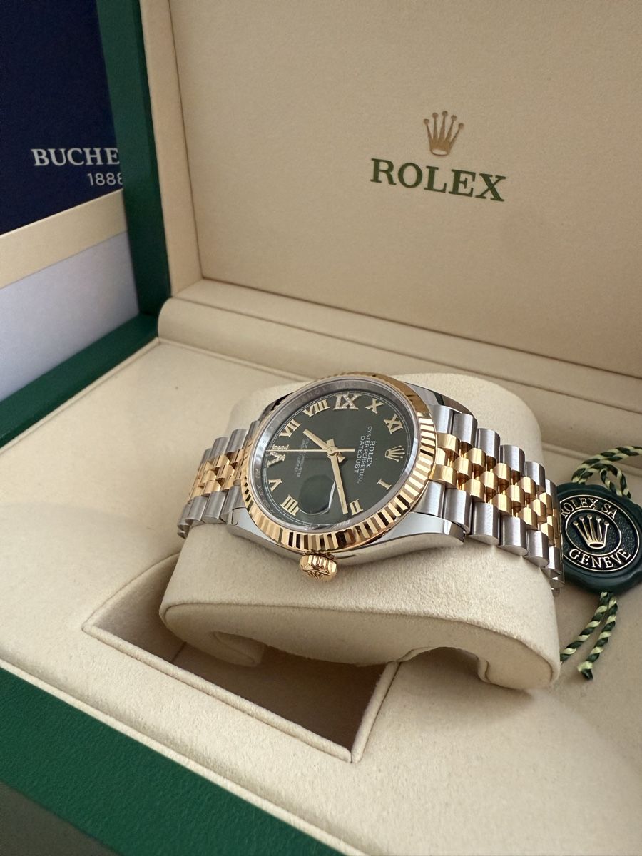 Rolex Orologi: Rolex Datejust 36mm Olive green – Nuovo e nell'imballaggio originale da Oberglatt ZH venduto da nil_c82p 6
