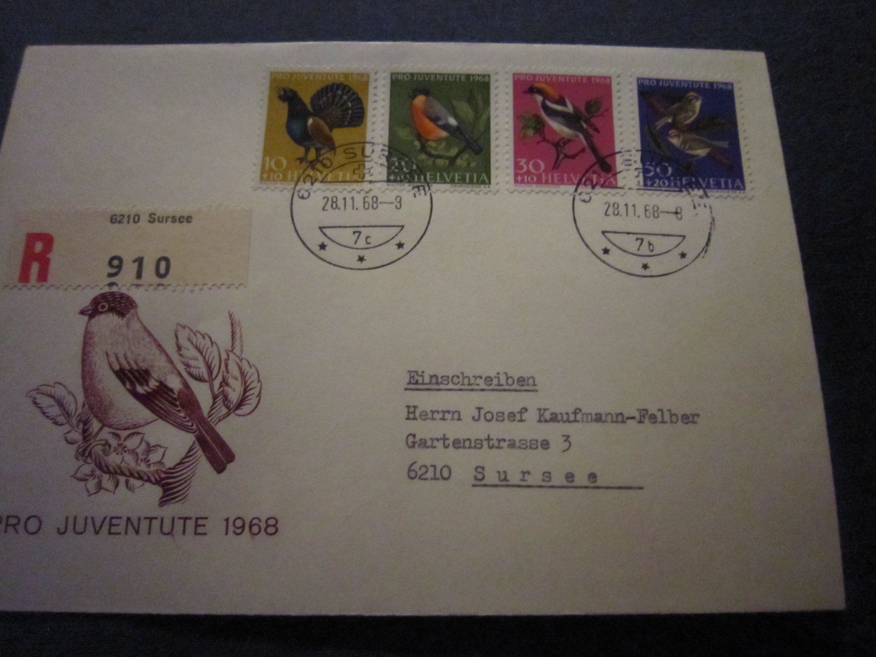Tous les timbres: PJ 1968 FDC Serien – D'occasion à Gordola par Polentaefung 1