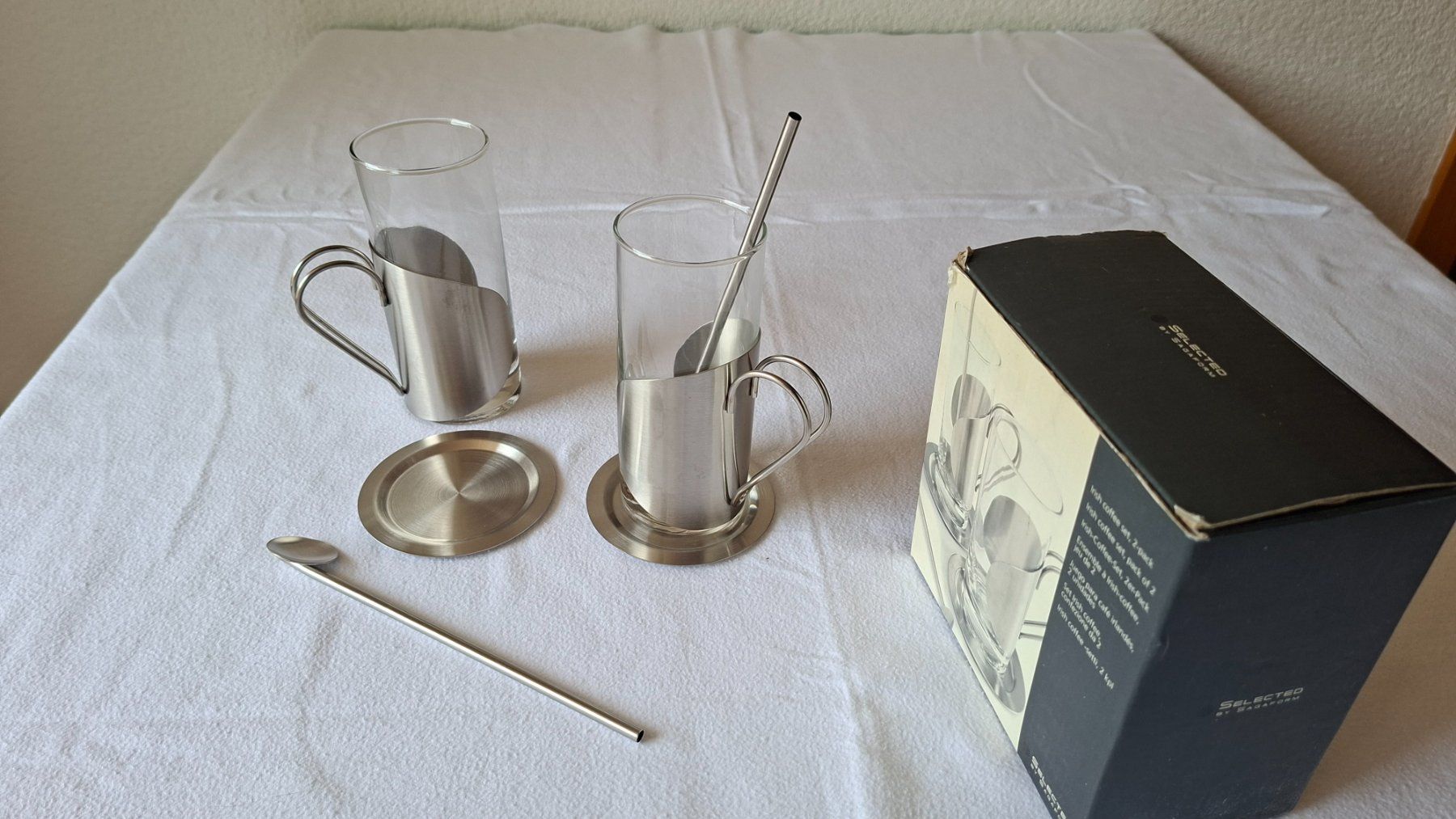 Bicchieri: Irish-Coffee-Set, 2er-Set komplett, Selected by Sagaform – Nuovo (secondo la descrizione) da Pfäffikon SZ venduto da Frerofra 1