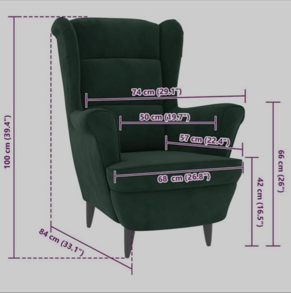 Vidaxl Fauteuils: VidaXL Sessel Dunkelgrün Samt – Neuf avec emballage d'origine à Wengi b. Büren par NeReida88 6