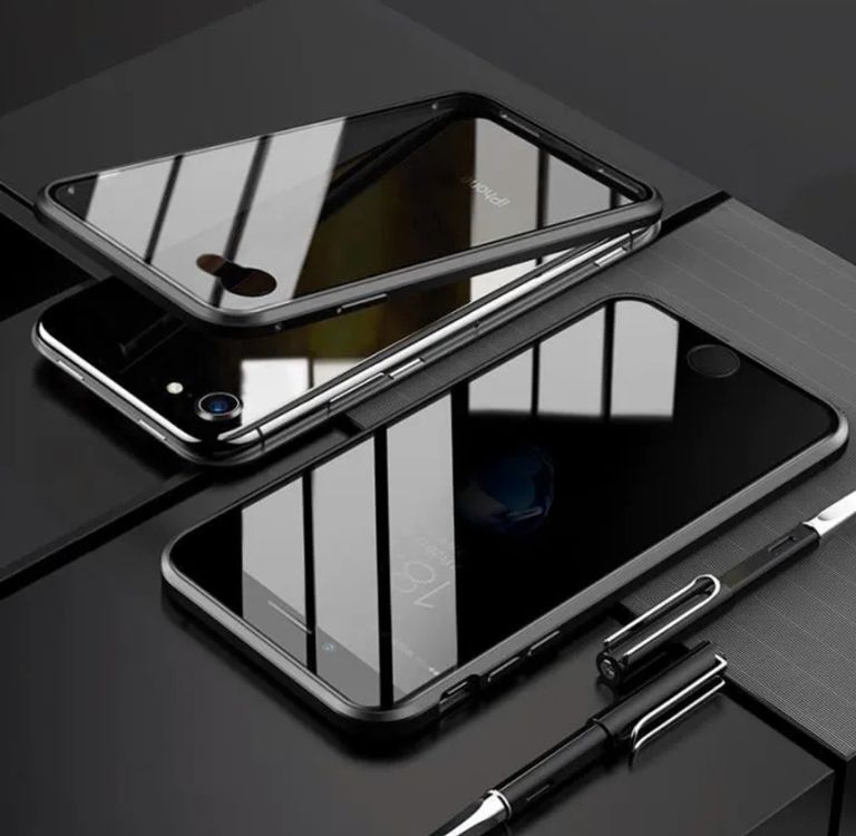 iPhone 13 Pro - Coque Magnétique anti espion double Face Verre