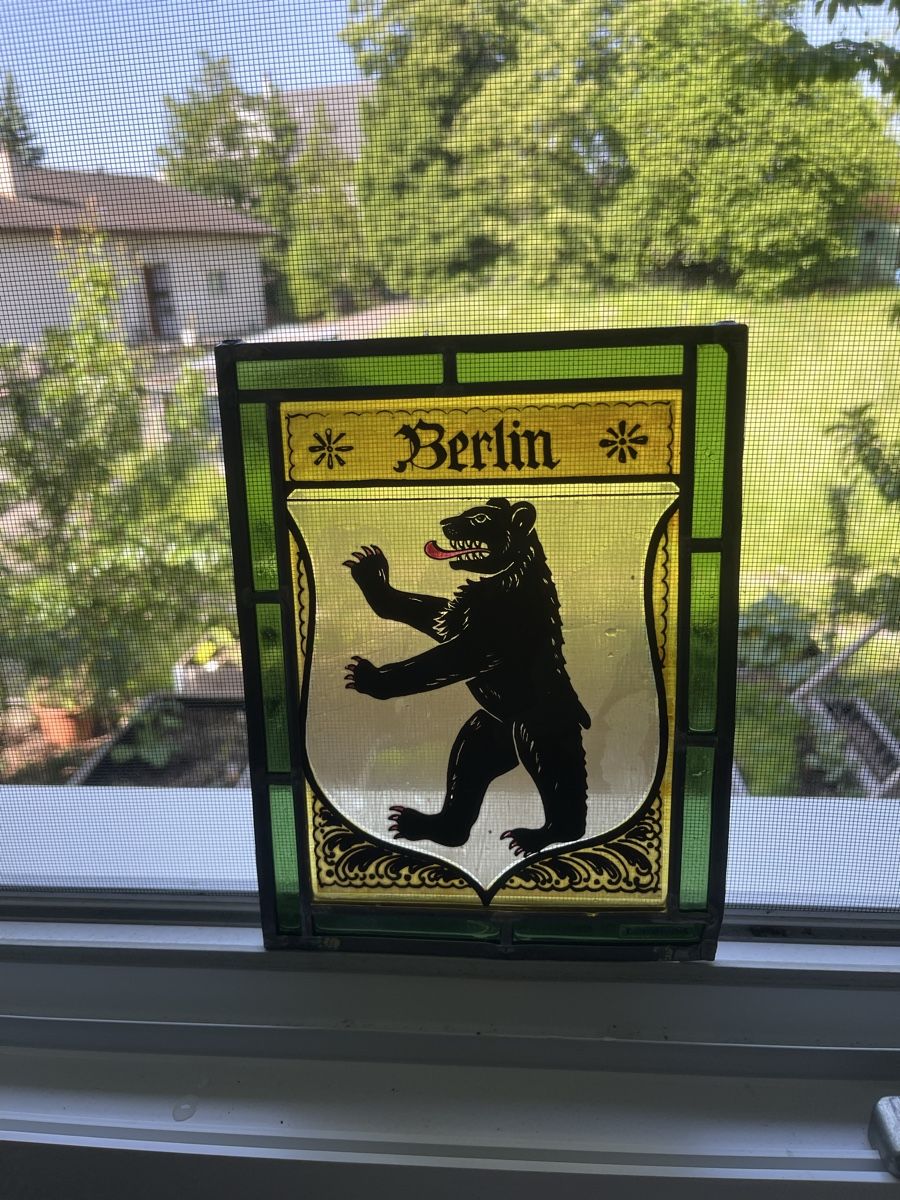Tutte le decorazioni: Fensterbild Berlin Wappen Glas – Usato da Neuheim venduto da chkl77