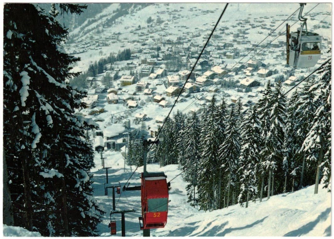 Cartoline postali: Verbier mit Gondelbahn – Usato da Binningen venduto da Mountainrider