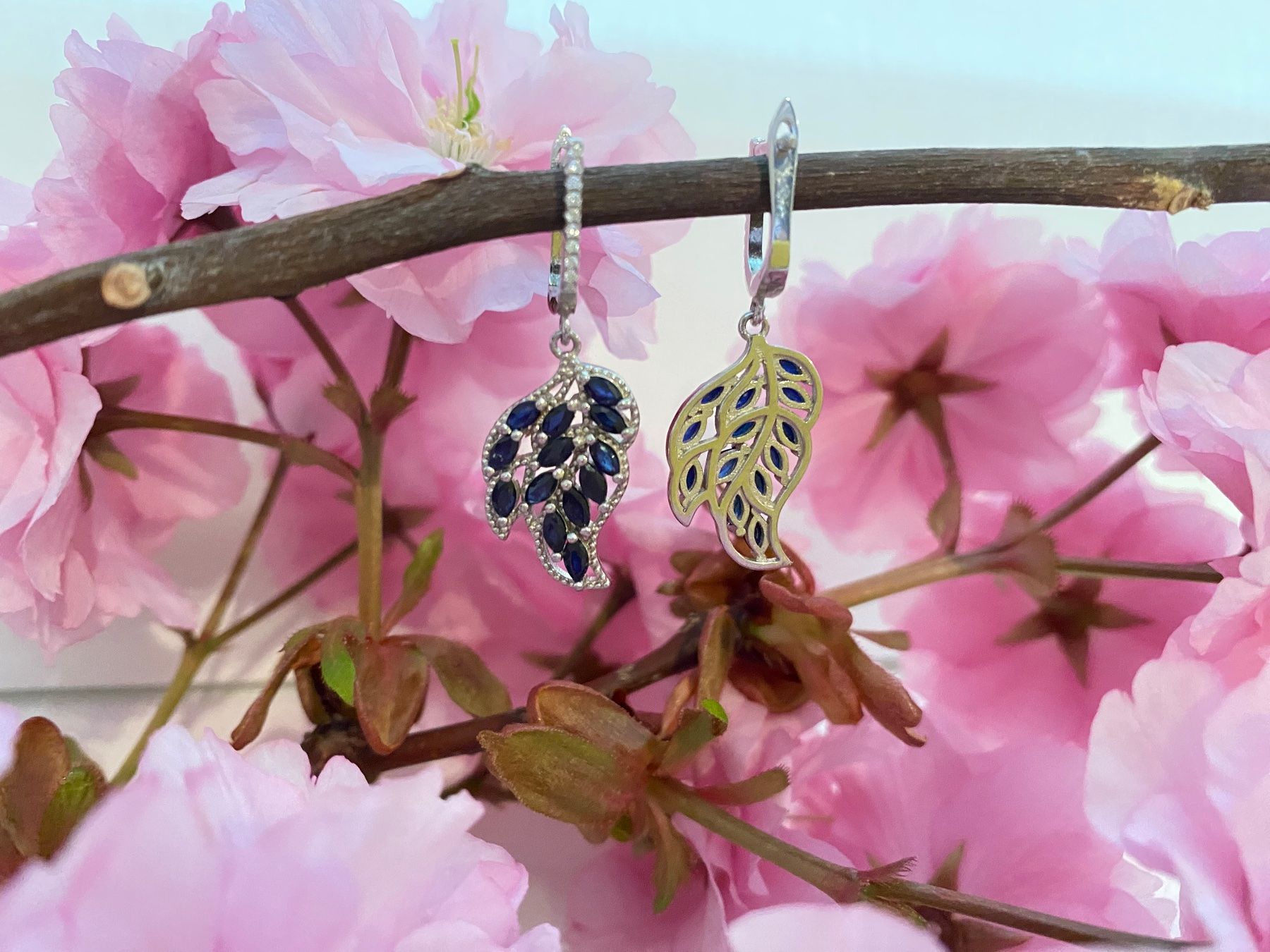 Orecchini pendenti & Orecchini a lobo: Ohrringe Saphire blau in 925 Sterling Silver – Nuovo (secondo la descrizione) da Zürich venduto da LIBELLA13 4