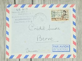 CL14 Enveloppe + Timbre Cote Ivoire 19xx