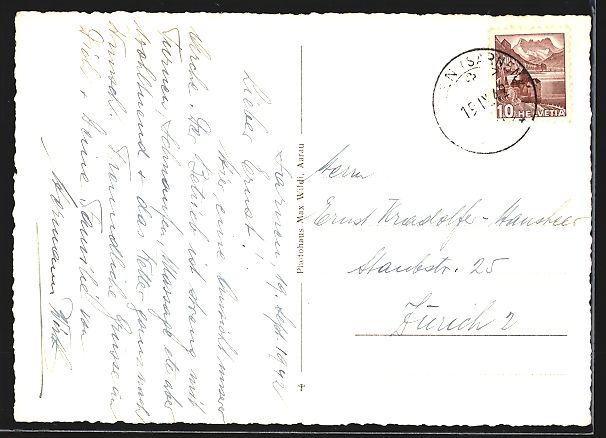 Cartoline postali: Sarnen a. See, Vorderansicht der Kuranst – Usato da Berlin venduto da bartko-reher 1