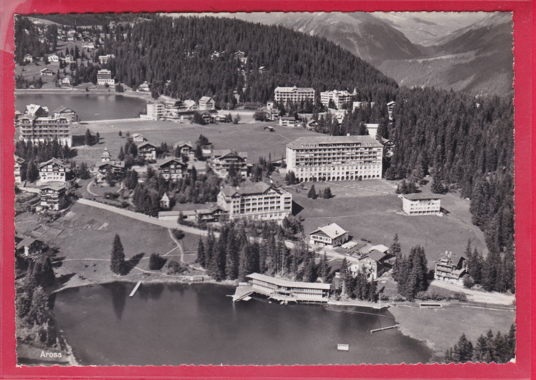 Cartoline postali: FLUGAUFNAHME AROSA – Usato da Oberrieden venduto da Gebirgsstelze
