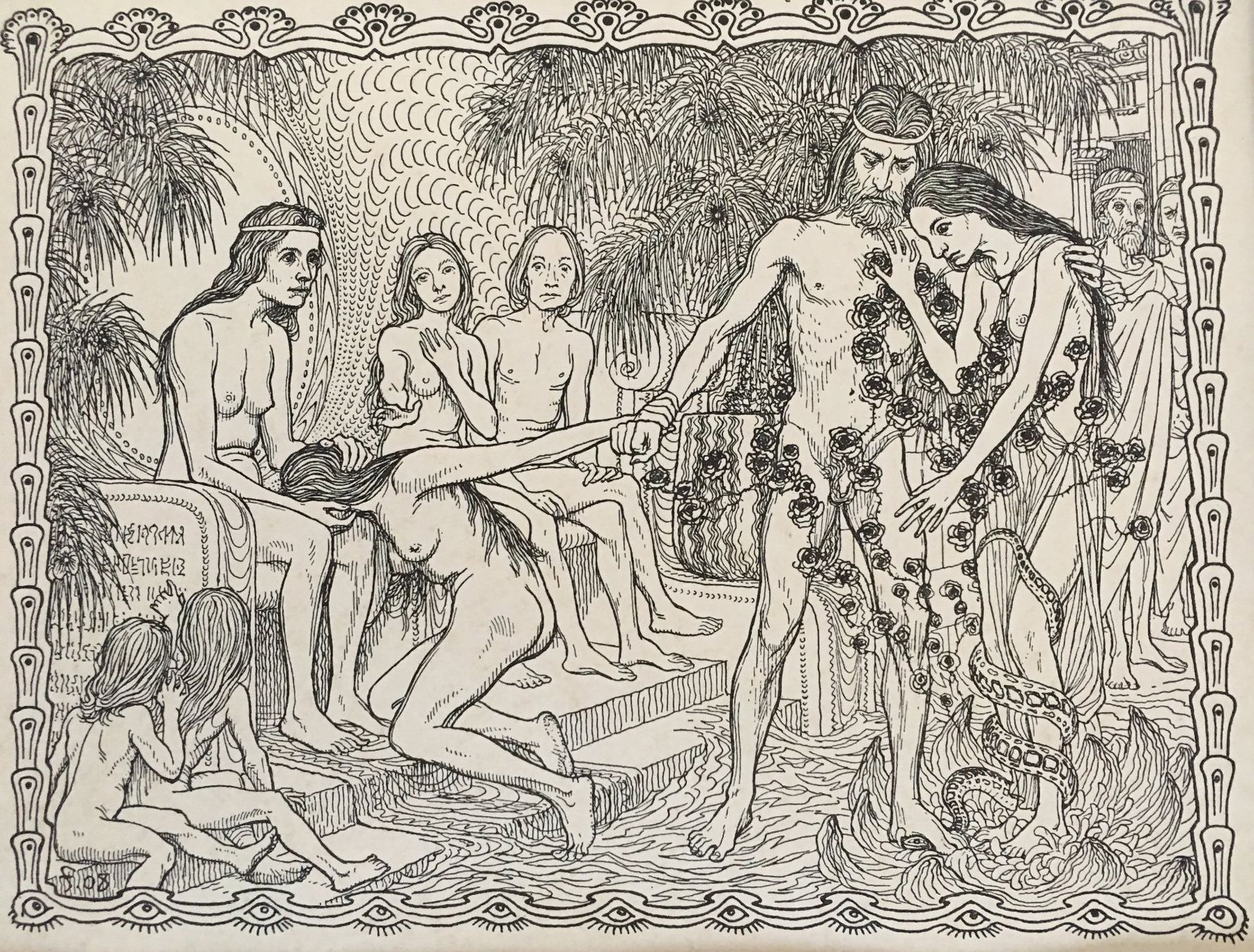 Grafica & Litografie: FIDUS     "Durch die Zauberwelt"     Strichätzung – Usato da Nennigkofen venduto da juhit 4