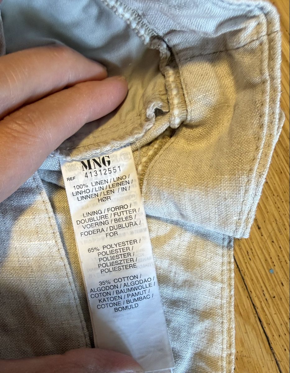 Mango Pantaloni: Pantalon MNG linen taille 32 – Nuovo (secondo la descrizione) da Thonex venduto da TropicalPlantsCorner 2