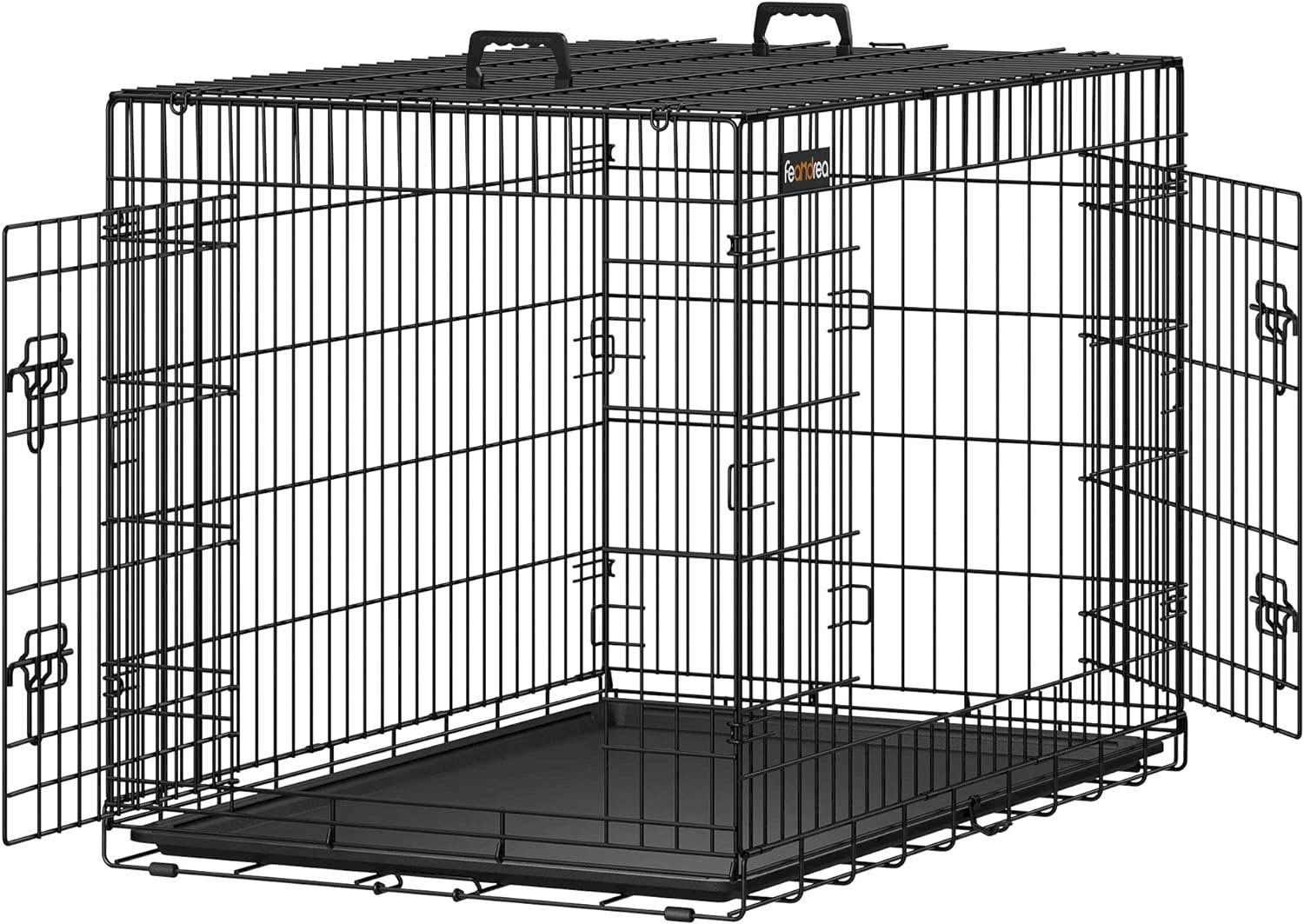 Gabbie, trasporto & Sicurezza: FEANDREA Hundekäfig XL Schwarz – Nuovo e nell'imballaggio originale da Bottighofen venduto da zaap
