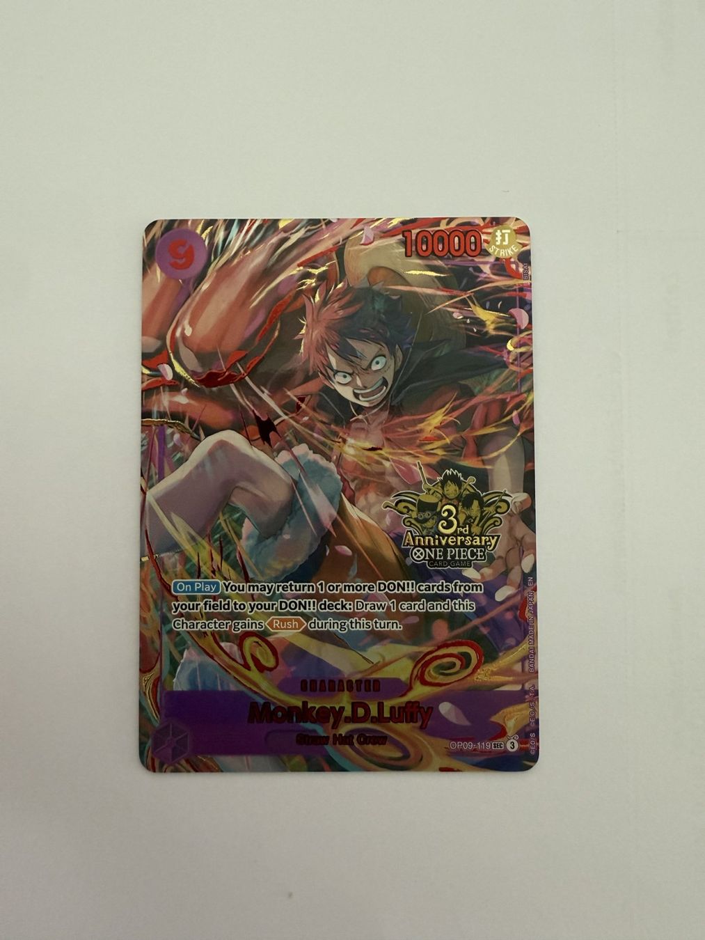 Bandai Carte collezionabili: Luffy 3rd Anniversary – Nuovo (secondo la descrizione) da Urtenen-Schönbühl venduto da jul_c8v2