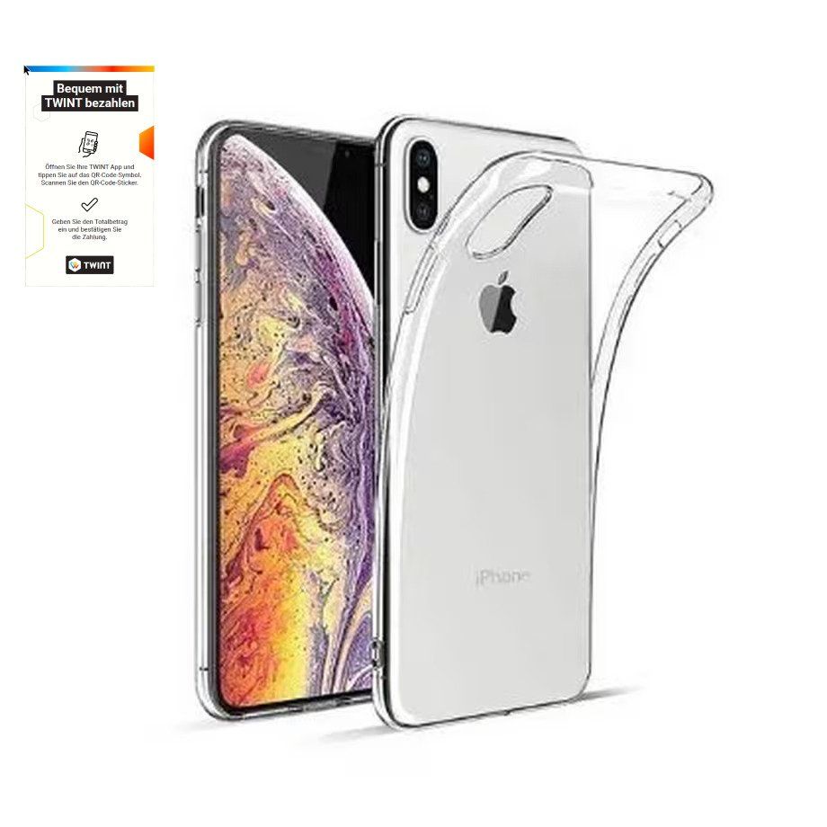 Cover & Protezioni schermo: iPhone XS MAX Hülle Slim Transparent Soft‑Case – Nuovo e nell'imballaggio originale da Wabern venduto da Technologiaaa