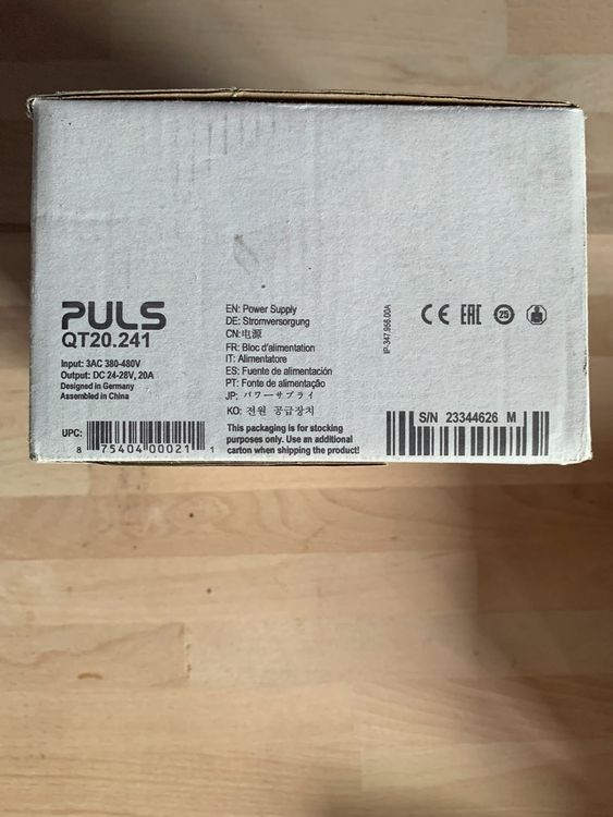 Alimentation PULS dimension QT20.241 400VAC -> 24VDC 20A (Neu und ...