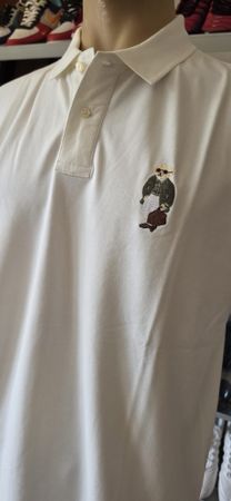 Ralph Lauren Polohemd weiss Slim Fit Grösse 2XL mit Etikett