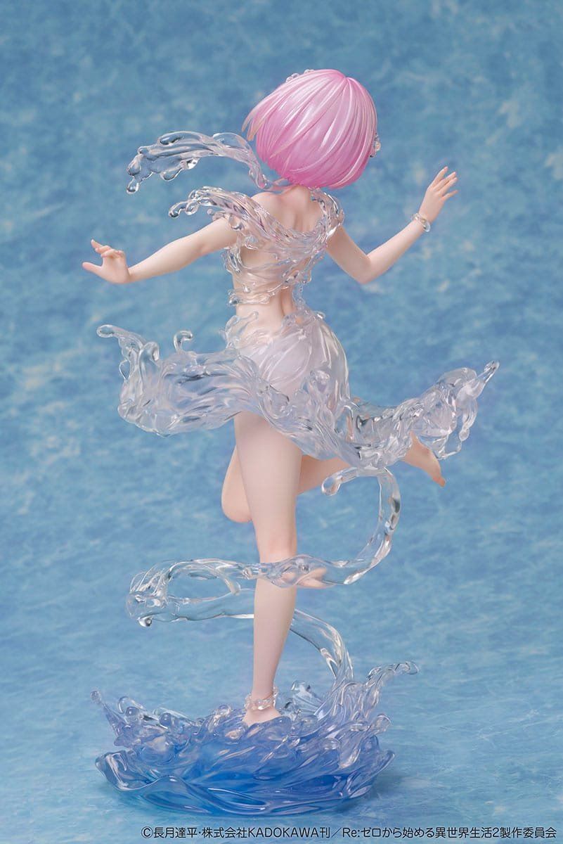 Statuette: Re:Zero 1/7 Ram Aqua Dress 23 cm – Nuovo e nell'imballaggio originale da St-Imier venduto da ATTAKSHOP 4