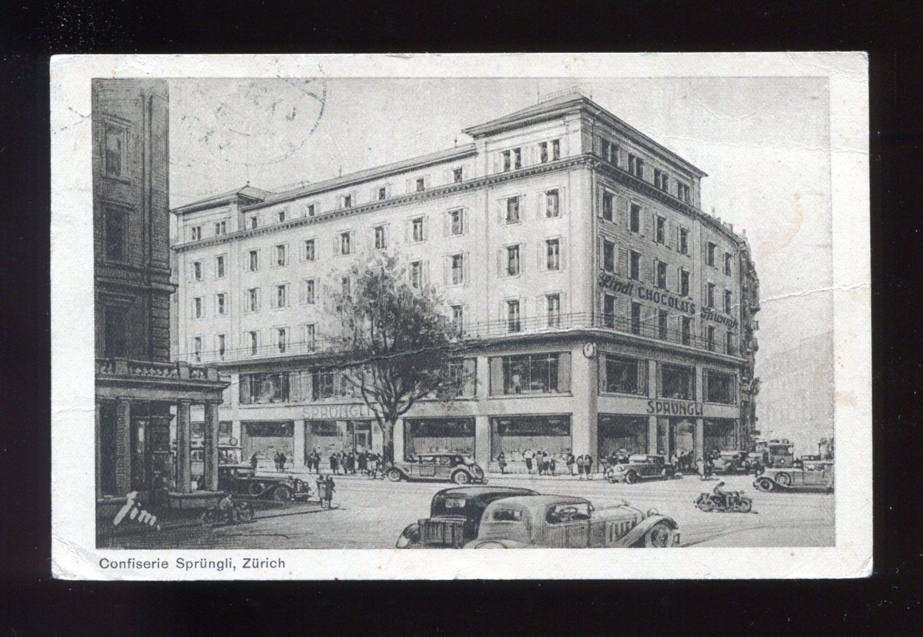 Cartoline postali: Zürich, Confiserie Sprüngli – Usato da Aarau venduto da Elmaar41