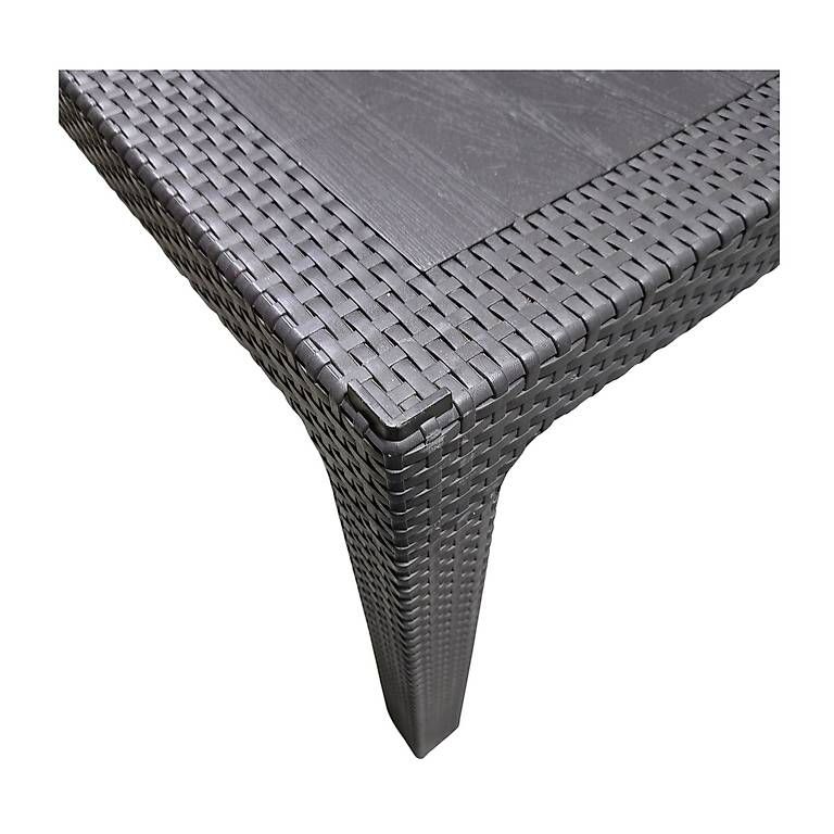Tische: Gartentisch Kunststoff braun Flechtoptik 150 x 90 cm – Gebraucht aus Wolhusen von Gastrorampe 3