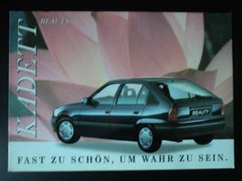 Prospekt Opel Kadett E Beauty Sondermodell 1990