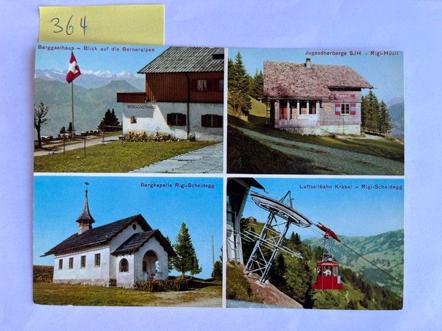 Ansichtskarten: alte Ansichtskarten Rigi Scheidegg Viererformat – Gebraucht aus Niederwil AG von dahu75