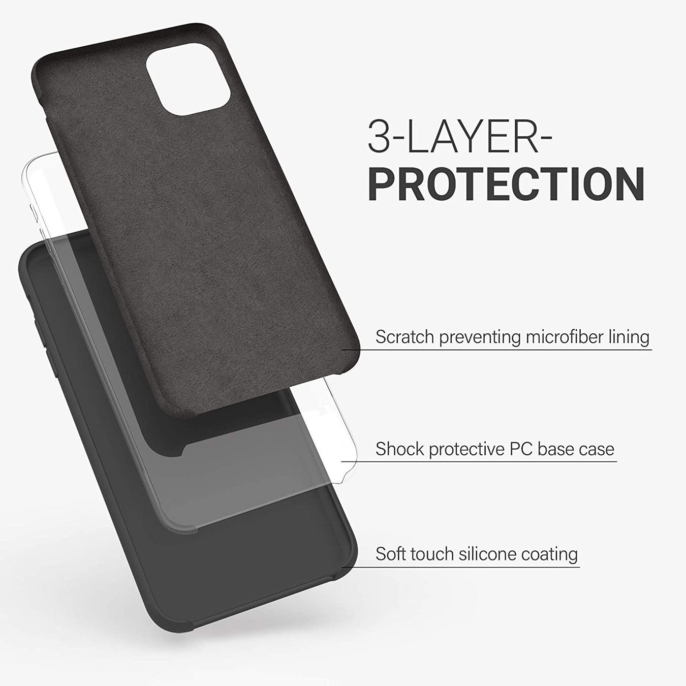 Cover & Protezioni schermo: iPhone 11 Hülle Etui Silikon Case Back Cover Coque Tasche – Nuovo e nell'imballaggio originale da Volketswil venduto da coverandmore 5