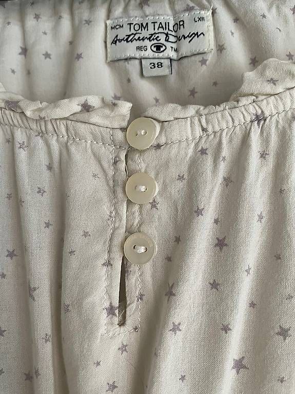 Tom Tailor Camicette: Bluse Gr. 38 Tom Tailor mit Sternen – Usato da Buchrain venduto da eule2109