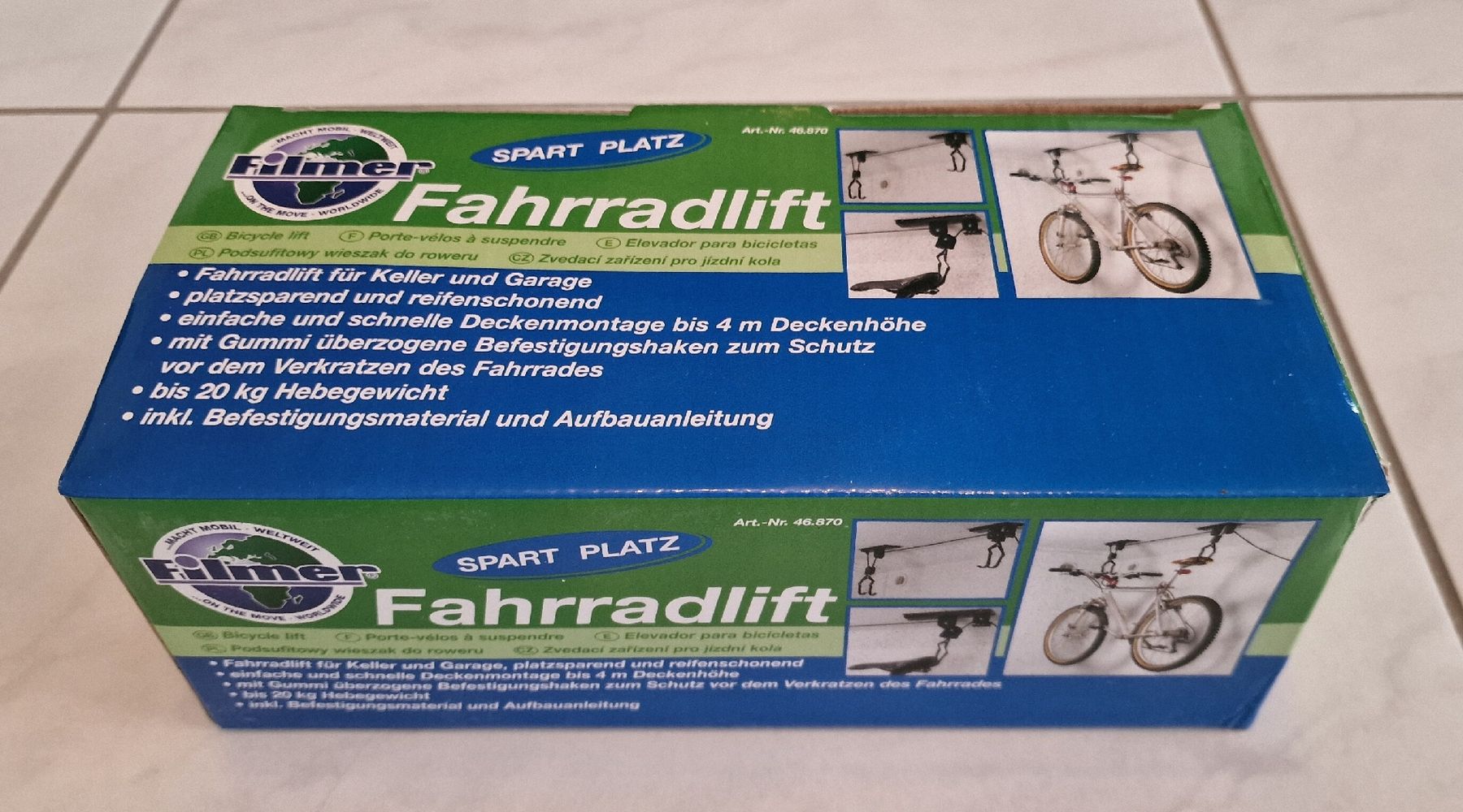 Wandhalterungen: Fahrradlift – Neu und originalverpackt aus Sursee von AMO-Sports 1
