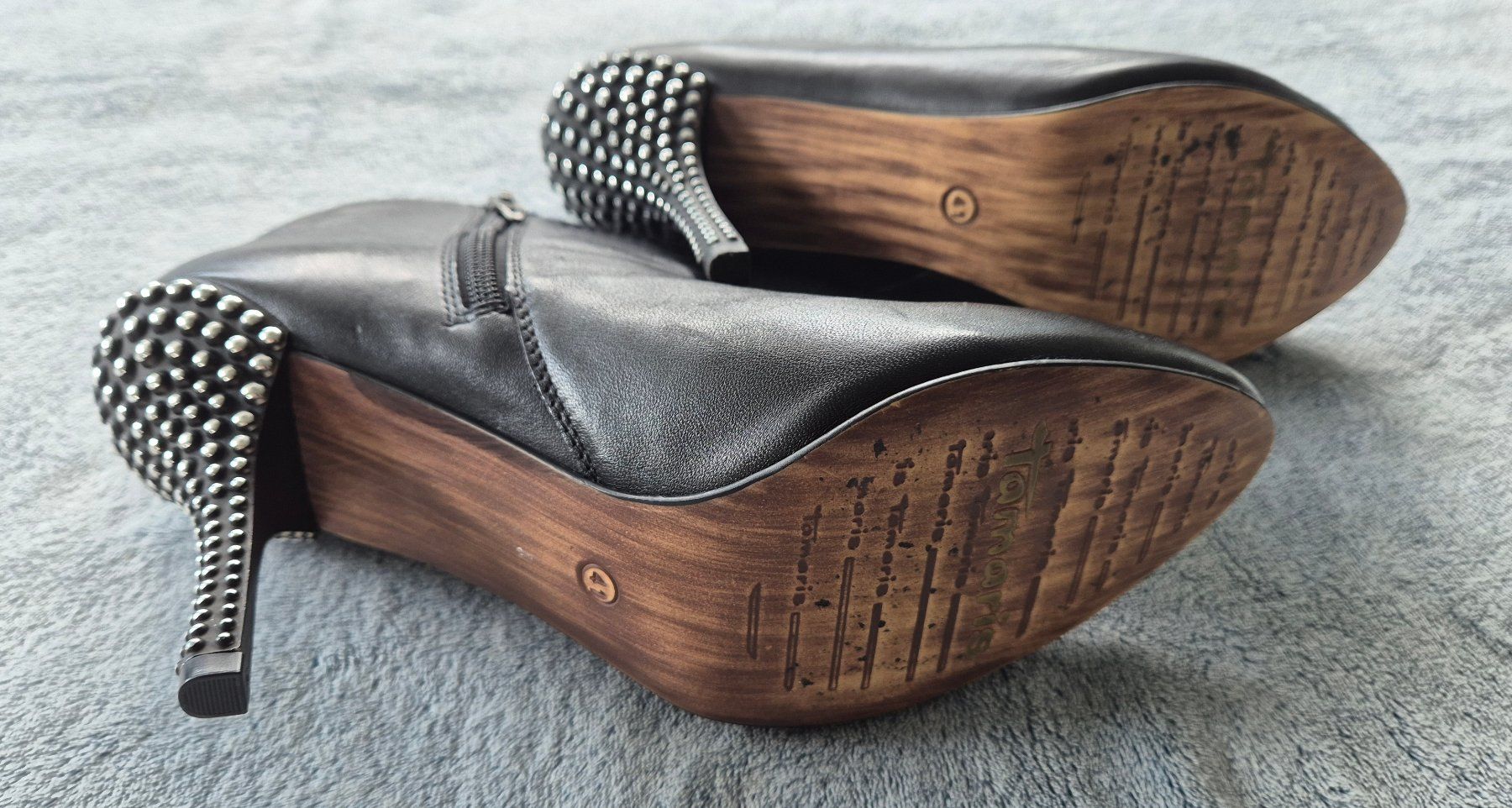 Tamaris Damenschuhe: Tamaris High Heel Lederstiefelette Gr. 41 – Gebraucht aus Schlatt TG von Pfusi3 3