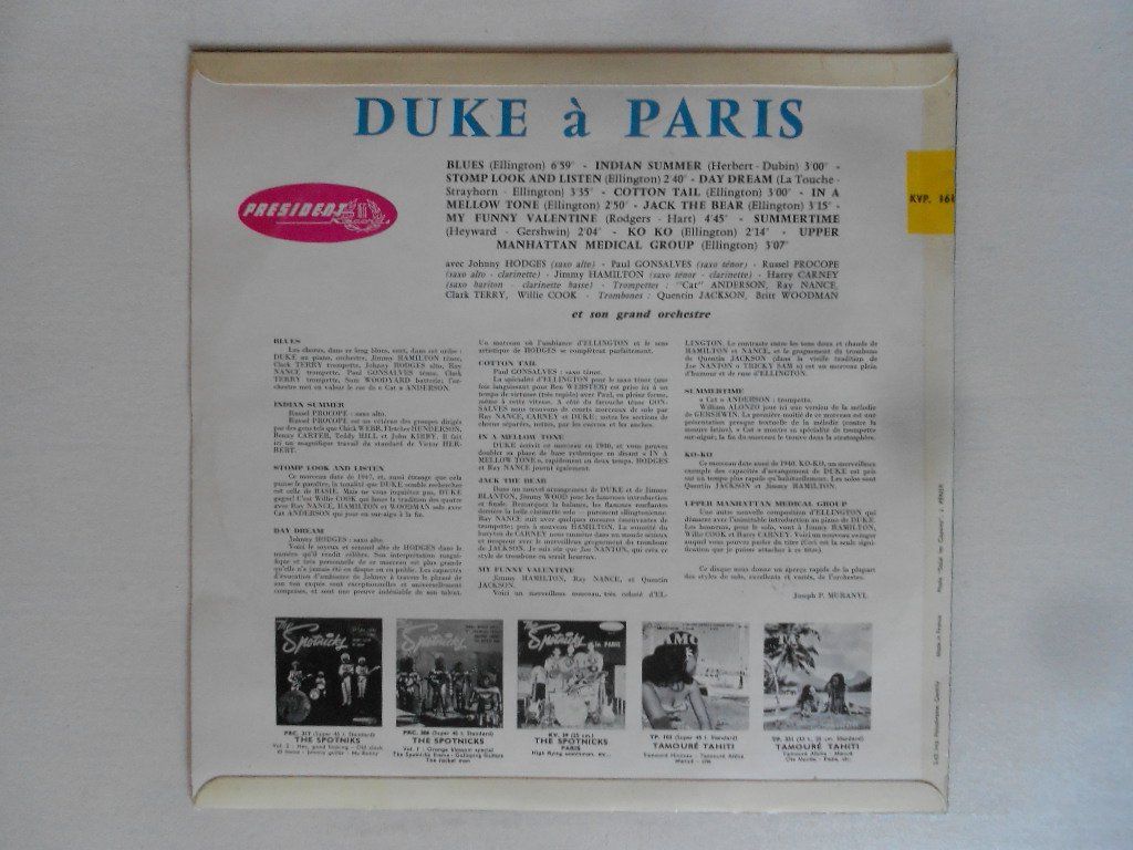 Schallplatten: DUKE ELLINGTON   -  DUKE A PARIS – Gebraucht aus Bex von Giorgiob 1