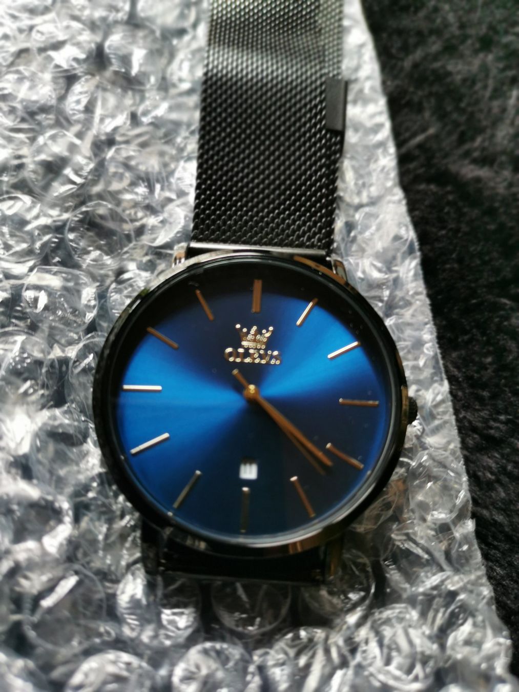 Orologi: Elegante dünne Herrenuhr – Nuovo e nell'imballaggio originale da Filzbach venduto da Sabenasi