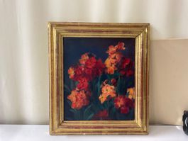 Blumenstillleben – Ölbild - Emil Bauer 1930
