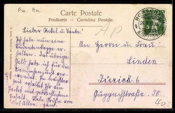 Cartoline postali: AK Oberegg, Häuser in der Hauptgasse – Usato da Berlin venduto da bartko-reher 1
