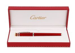 Penna Sfera Must de Cartier Trinity Resina Rossa