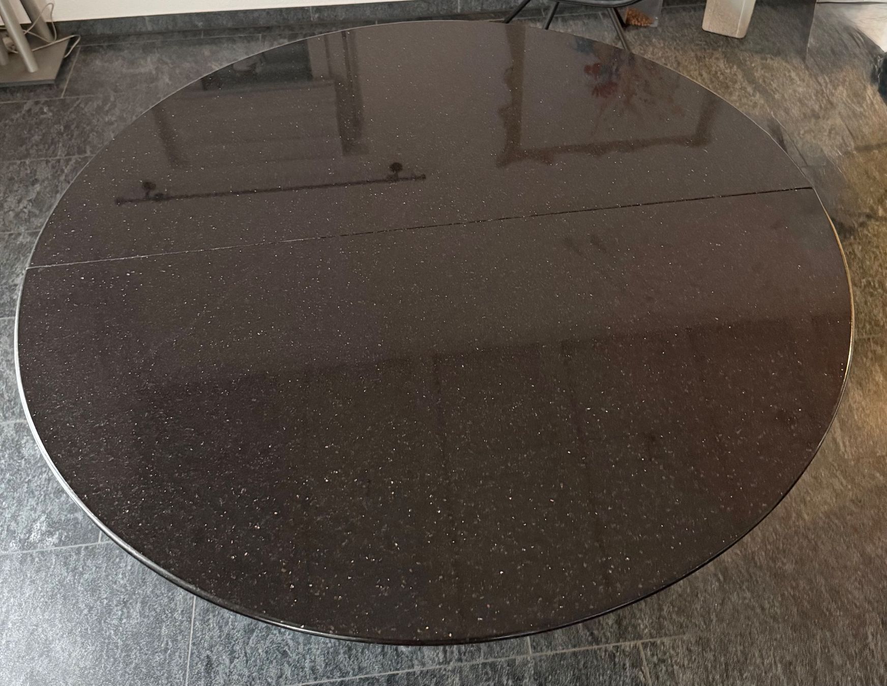 Tavoli: Esstisch Granit Schwarz-silber ausziehbar – Usato da Alosen venduto da Nstoneman 3