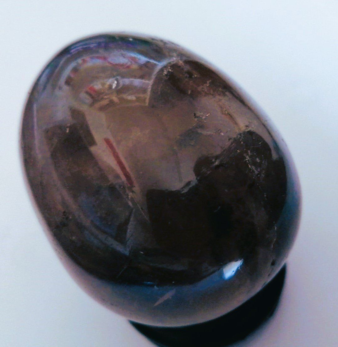 Mineralien & Heilsteine: Marmor-Ei braun-transparent – Gebraucht aus Grächen von Hel7890 3