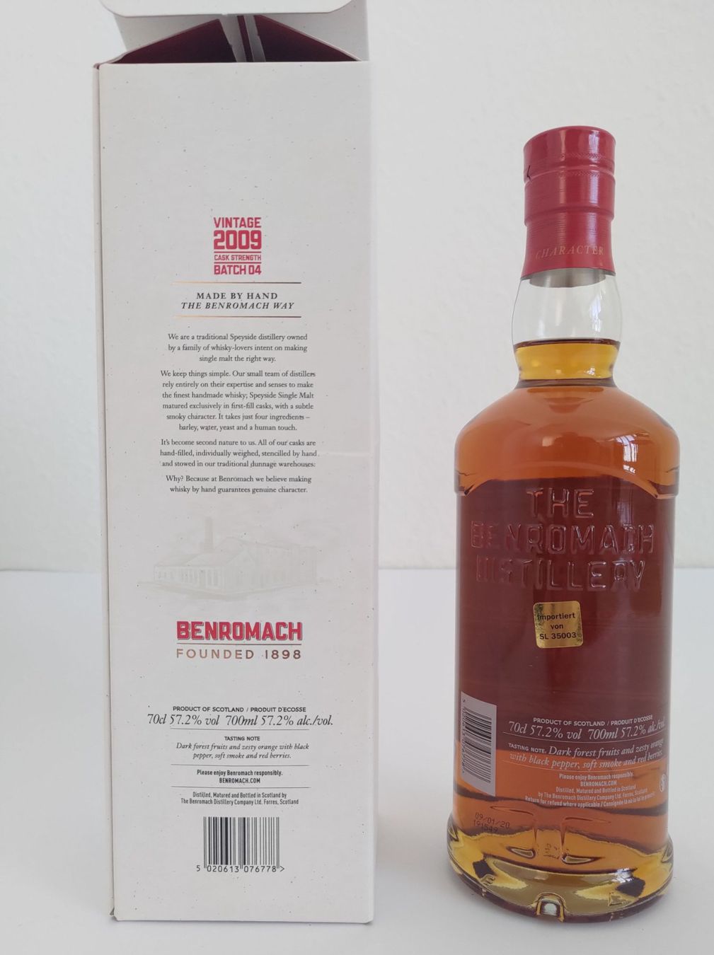 Bevande alcoliche: Benromach 2009 Batch 04 | 70 cl | 57,2% Vol. – Nuovo e nell'imballaggio originale da Cham venduto da Chri_nu 1